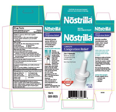 nostrilla-01.jpg PRINCIPAL DISPLAY PANEL - 1/2 FL. OZ. Bottle Carton - nostrilla 01