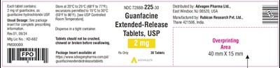 guanfacine-er-tabs-2mg-30s-bottle-label.jpg image description - guanfacine er tabs 2mg 30s bottle label