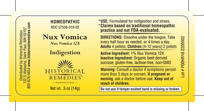 Package Label (Hr Remedy Nux Vomica)