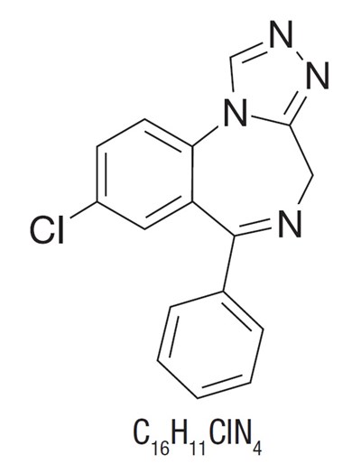 structure - estazolam structure