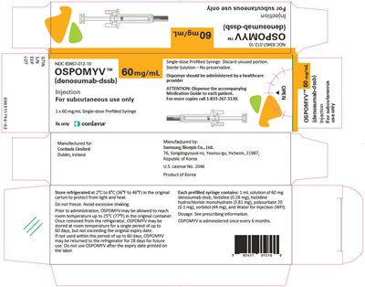 Principal Display Panel (60 mg/mL Syringe Carton)