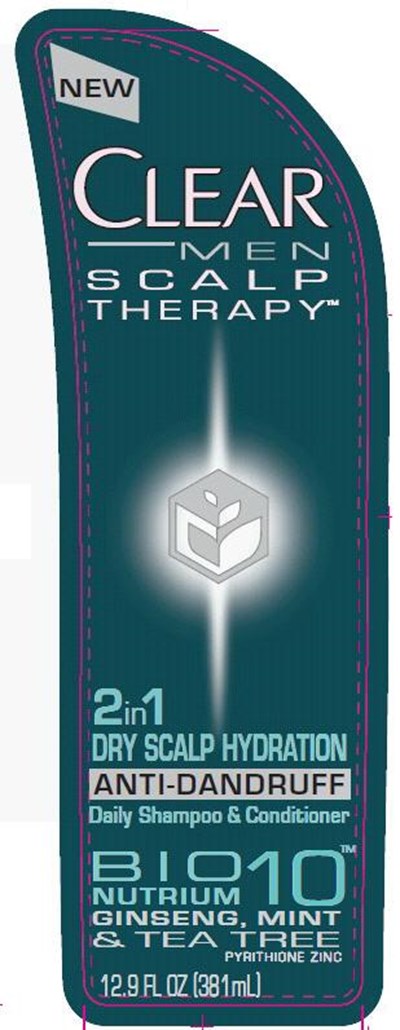Clear Men  2 In 1 Dry Scalp Hydration Ad Shampoo And Conditioner Front (Clearmen2in1dryscalpadshcdpdp)