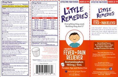 Little Remedies Childrens Fever Grape Carton (Little Fevers Childrens Fever Pain Reliever Grape)