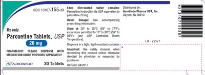 Paroxetine Tablets 10mg (100 count bottle label) - paroxetine fig5