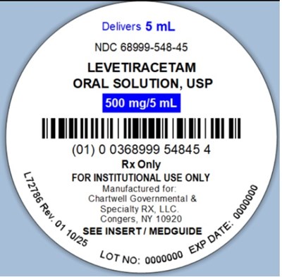 "image Description" (Levetiracetam Os 5ml Unit Dose Label)