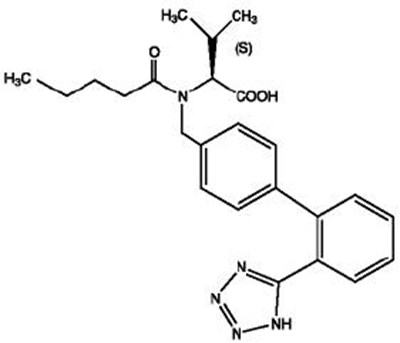 Valsartan Chemical Structure (Valhyctz Str1)