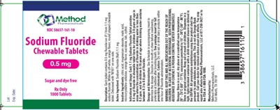 Principal Display Panelndc 58657-161-10sodium Fluoridechewable Tablets0.5 mg1000 Tabletsrx Only (Sodium Fluoride Chewable Tablets 03)