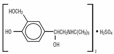 Albuterol Sulfate Structural Formula (E620211f F462 4e20 A3c7 61a38c9cae38 01)