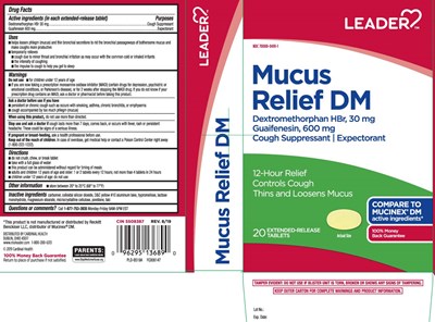 Dextromethorphan Hbr 30 mg, Guaifenesin 600 mg (Mucus Relief Dm 600mg 30 mg Extended Release Caple 1)