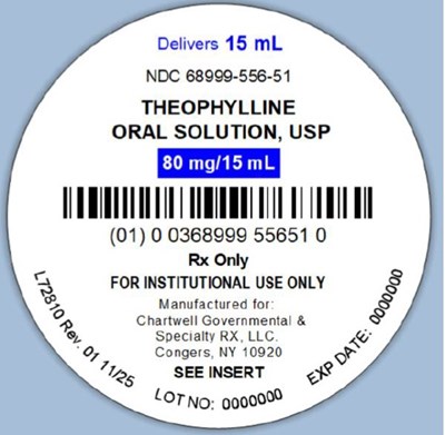 Image Description (Theophylline Os 15ml Unit Dose Label)