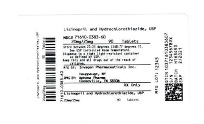 Bottle Label 20-25 mg - 71610 0383 60