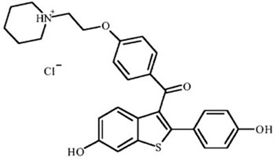 Chemical Structure - raloxifene pi