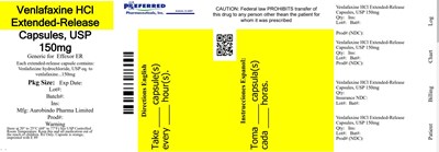 Venlafaxine HCl Extended-release Capsules Usp 150mg (Venlafaxine Fig8)
