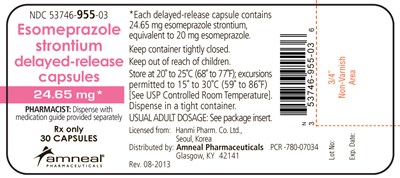 24.65 mg Brand Label (Esomeprazole Strontium Delayed Release Capsules 6)