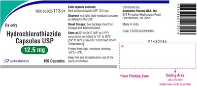 hyctz-fig1.jpg PACKAGE LABEL-PRINCIPAL DISPLAY PANEL - 12.5 mg (100 Capsule Bottle) - hyctz fig1