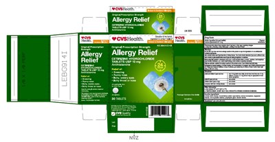 cetirizine-allergy-fig2.jpg PACKAGE LABEL-PRINCIPAL DISPLAY PANEL - 10 mg (30 Tablets Container carton Label) - cetirizine allergy fig2
