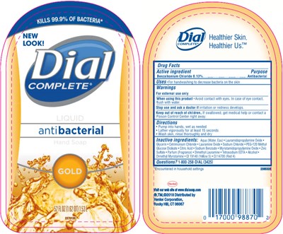 PRINCIPAL DISPLAY PANEL - 1.53 L Bottle Label - dial gold 01