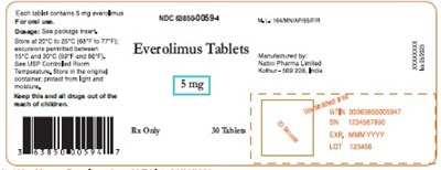 5mg Bottle Label