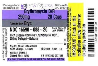 Label Image (Erythromycin250mg Label)