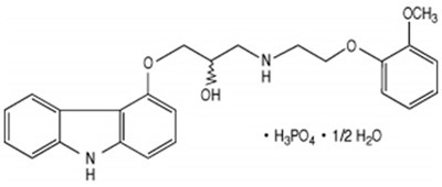 carvedilol-01.jpg Chemical Structure - carvedilol 01