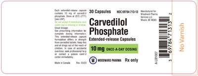 carvedilol-07.jpg PRINCIPAL DISPLAY PANEL - 10 mg Capsule Bottle Label - carvedilol 07