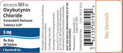 oxybutynin-chloride-er-tab-5mg-bottle-label.jpg image description - oxybutynin chloride er tab 5mg bottle label