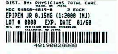 4819.jpg image of 0.15 mg package label - 4819