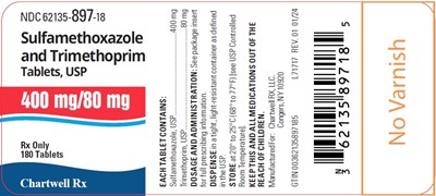 image description - sulfamethoxazole and trimethoprim tablet 400mg 80mg 180s label