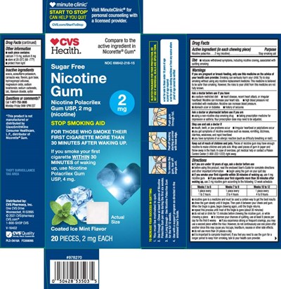 Nicotine Gum 2 mg And 4 mg Coated Ice Mint 1