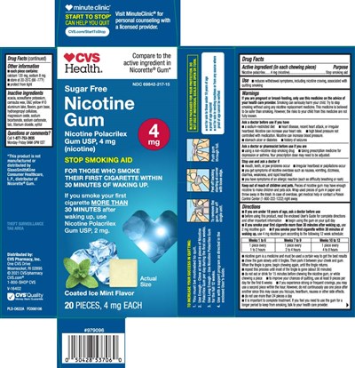 Nicotine Gum 2 mg And 4 mg Coated Ice Mint 2