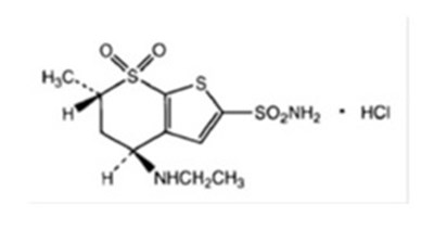 Dorzolamide-structure (Dorzolamide Structure)