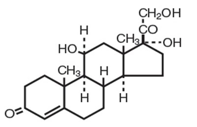 Chemical Structure - hydrocortisone 01
