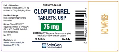 Clopidogrel Tablet Usp 75mg (Clopidogrel 75mg 30tab)