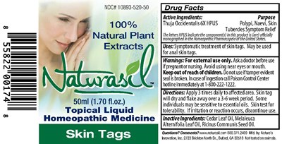 Naturasil Skin Tags 50 mL Bottle Label (Skintags50mlbottlelabel)