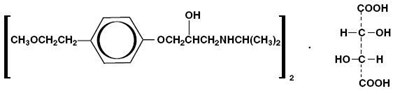 Metoprolol Tartrate Tablets, Usp Chemical Structure (Metoprolol Tartrate Tabs Usp Structure)