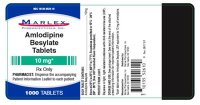Marlexamlodipine Besylate Tablets10 mg*rx Only1000 Tablets (Amlodipine Besylate Tablet 06)