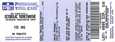Image Of 10 mg Package Label (4171)