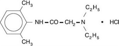 Chemical Structure - lidocaine hcl oral solution usp structure