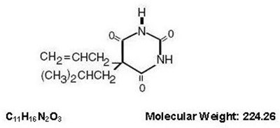 Image Description (Butal Asp Caff Capsules Butalbital Structure)