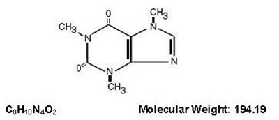 Image Description (Butal Asp Caff Capsules Caffeine Structure)
