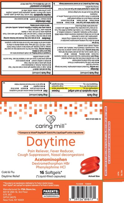 Acetaminophen 325 mg, Dextromethorphan Hbr 10 mg, Phenylephrine HCl 5 mg (Daytime Cold Flu Pur 1)