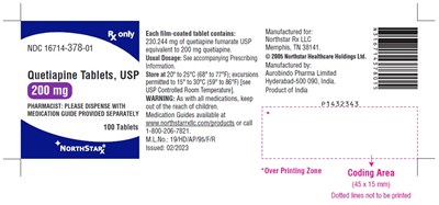 quetiapine-fig6.jpg PACKAGE LABEL-PRINCIPAL DISPLAY PANEL - 200 mg (100 Tablets Bottle) - quetiapine fig6