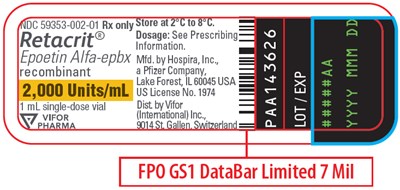 retacrit-17.jpg PRINCIPAL DISPLAY PANEL - 2,000 Units/mL Vial Label - retacrit 17
