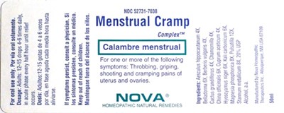 Menstrual Cramp Complex Bottle (Nova Menstrualcramp Bottle)
