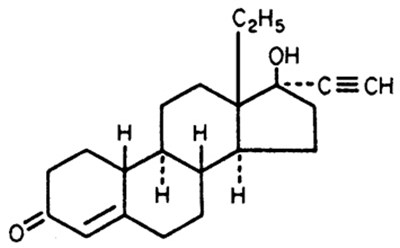 Chemical Structure (Trivora  Levonorgestrel And Ethinyl Estradiol Kit 1)