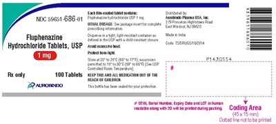 fluphenazine-fig1.jpg PACKAGE LABEL PRINCIPAL DISPLAY PANEL - 1 mg (100 Tablets Bottle) - fluphenazine fig1