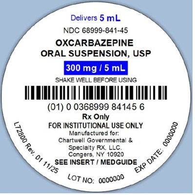 Oxcarbazepine Oral Suspension, Usp 300 mg/5 mL (NDC 68999-841-45)