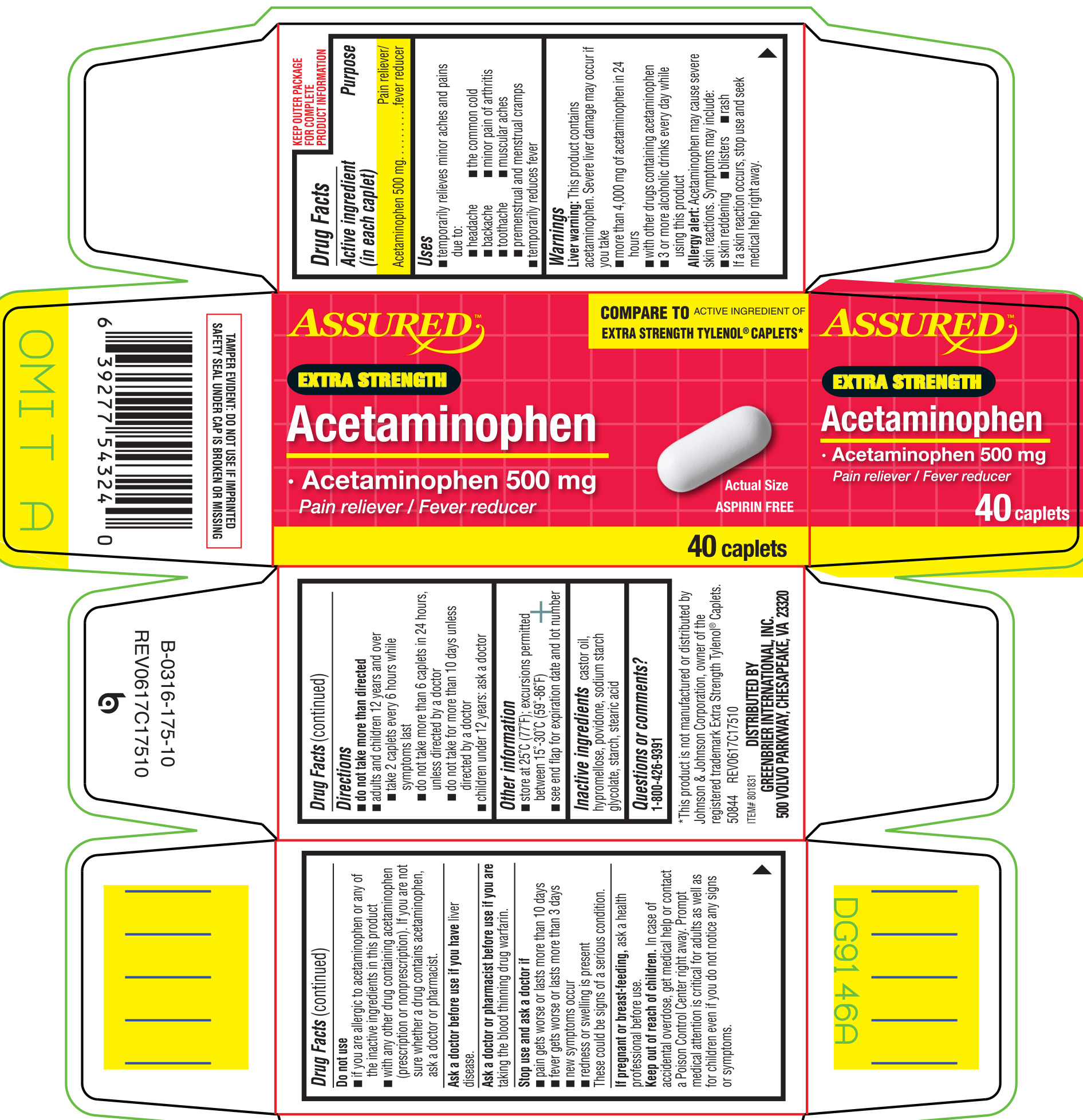 ndc-33992-0175-acetaminophen-extra-strength-tablet-film-coated-oral