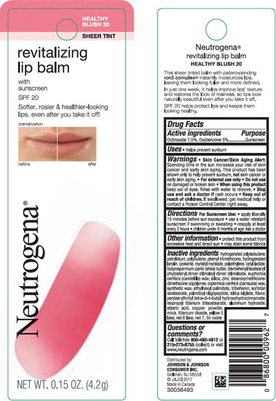 neutrogena-04.jpg PRINCIPAL DISPLAY PANEL - 4.2 g Tube Blister Pack - Healthy Blush 20 - neutrogena 04