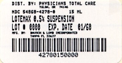 4278.jpg image of 15 mL package label - 4278